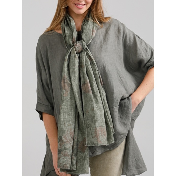 WOMEN'S - Italian Cotton Floral Scarves - Picture 4 of 10